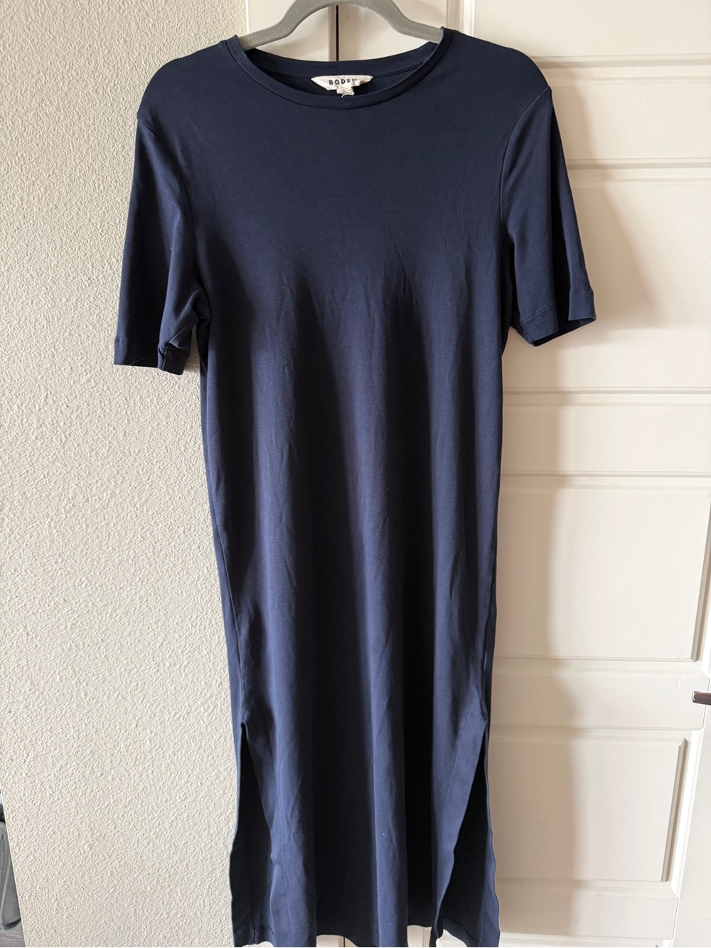 BODEN Navy Jersey Midi T-Shirt Dress size UK 10 US 6 Regular Small 100% Cotton - Picture 5 of 9